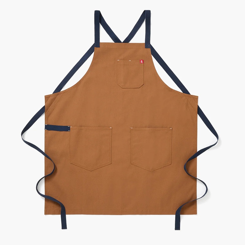 Hedley & Bennett Crossback Apron - Denver Brown