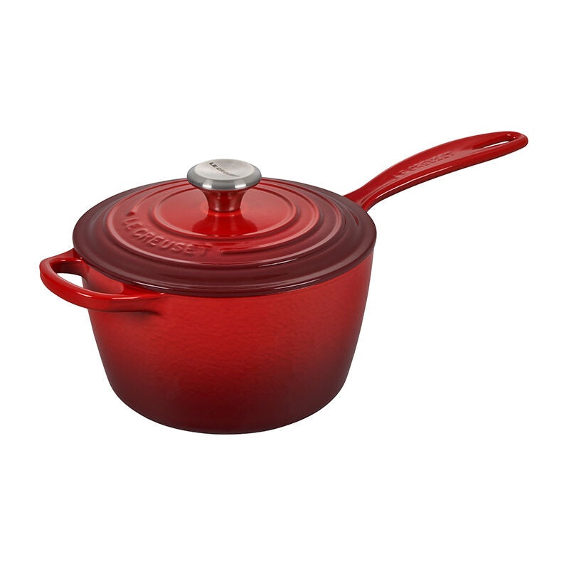 Le Creuset - 1.75 Qt Signature Saucepan- Cerise