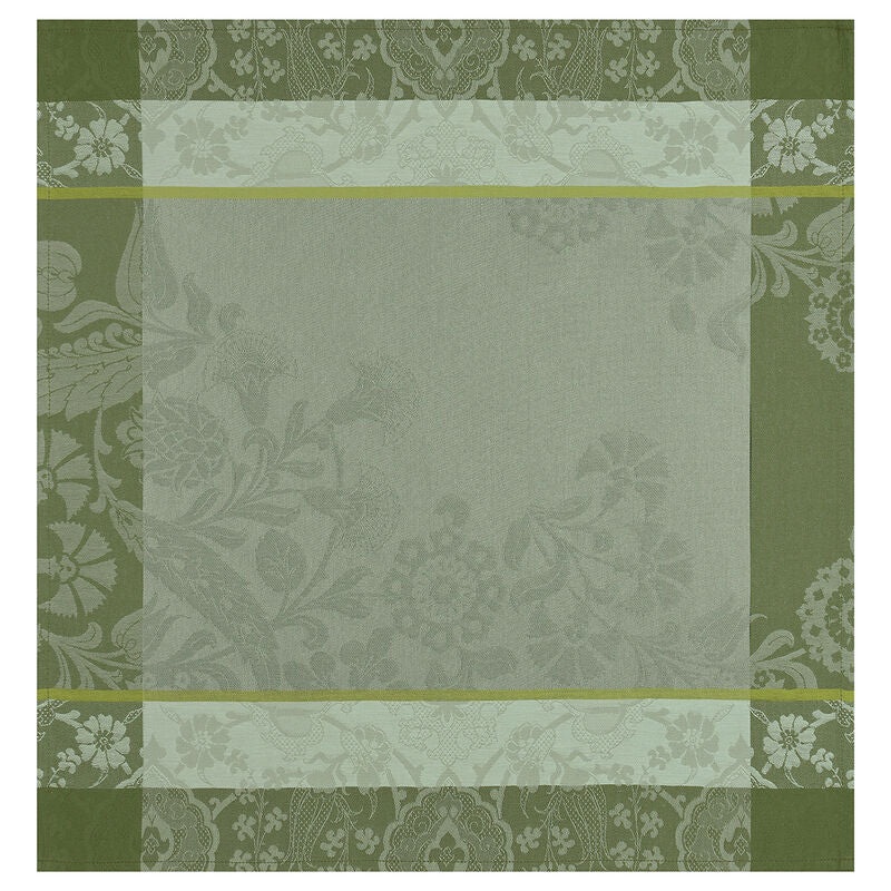 Le Jacquard Franais- Voyage Green Coated Cotton Napkin (23" Sq, Set of 4)