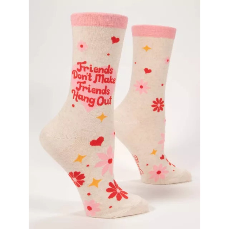 Blue Q Women's Crew Socks- Hang Out