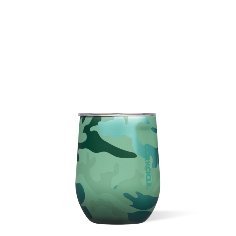 Corkcicle 12 oz Stemless Tumbler- Jade Camo