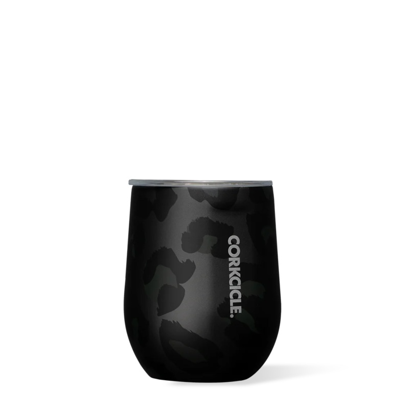 Corkcicle 12oz Stemless Tumbler- Night Leopard