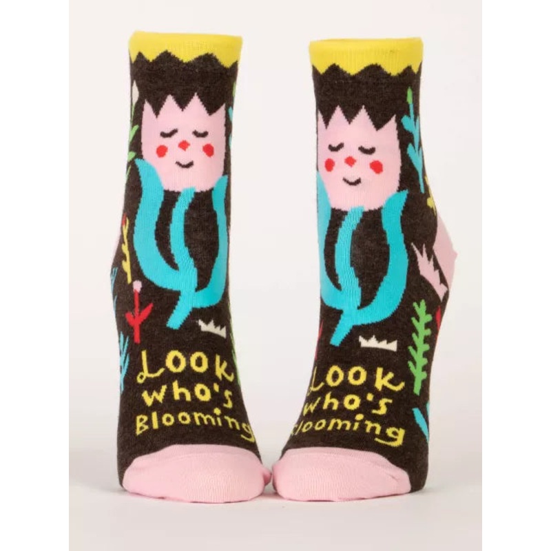 Blue Q Women Ankle Socks- Look Who's Blooming