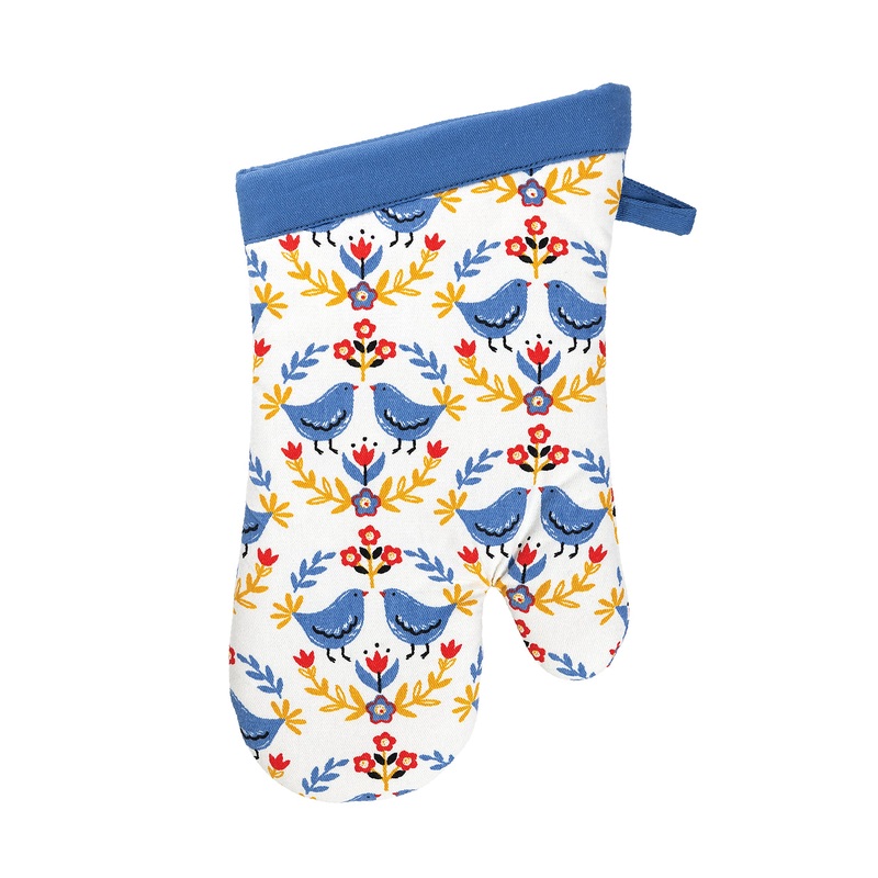 Mu Kitchen Oven Mitt- Scandi Birds
