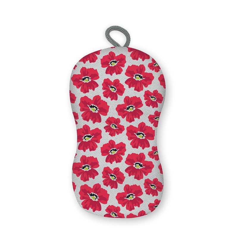 MU Kitchen Scrub Sponge- New Poppy