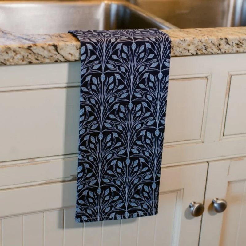 New Wing Studio- Glass Bouquet Tea Towel