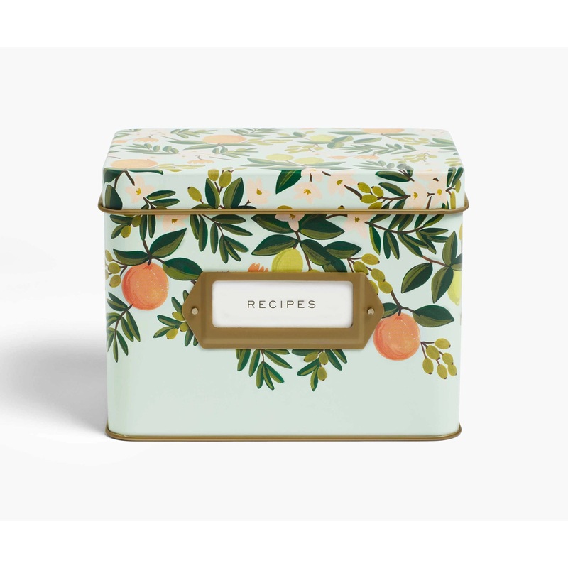 Rifle Paper Co. Recipe Box- Citrus Floral