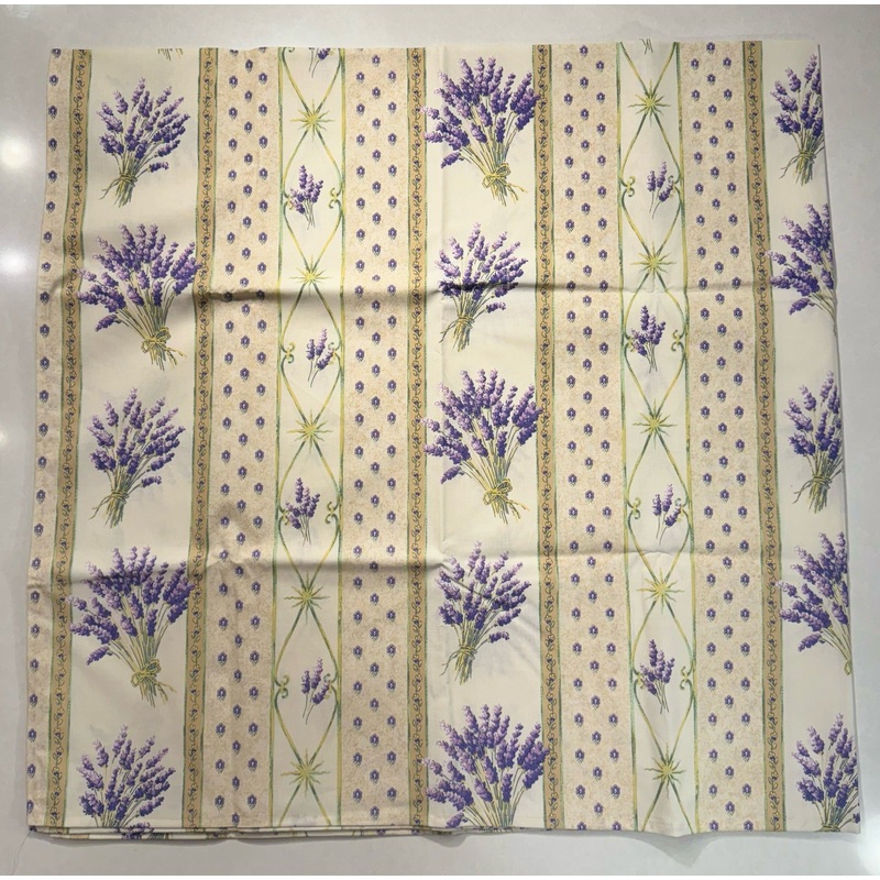 Le Cluny- Provence Lavender Creme Tablecloth (60"x 96")