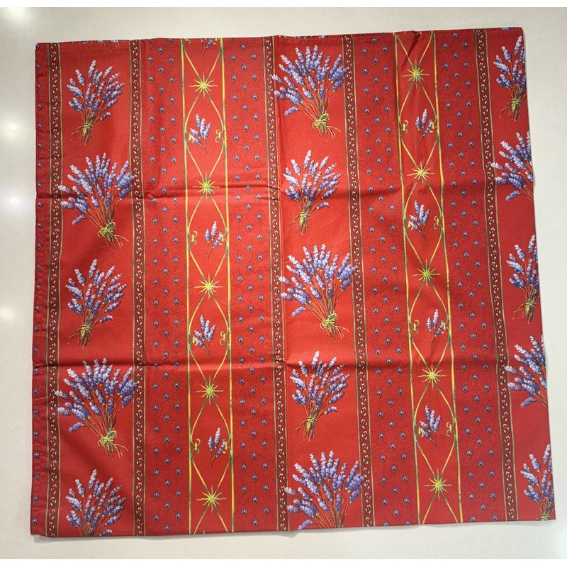 Le Cluny- Provence Lavender Red Tablecloth (60"x 96")