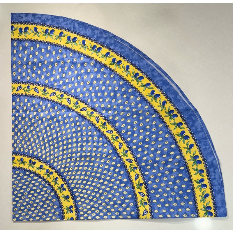 Le Cluny- Provence Monaco Blue Tablecloth (70" Round)