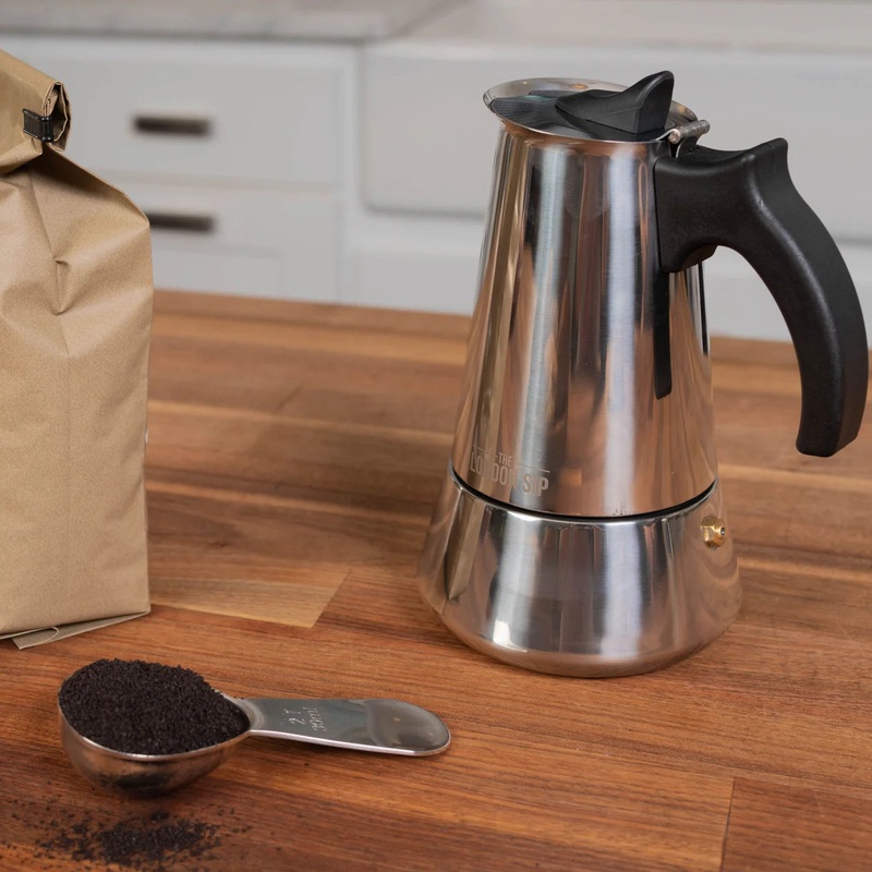 London Sip- Espresso Maker Stainless Steel 6 Cup