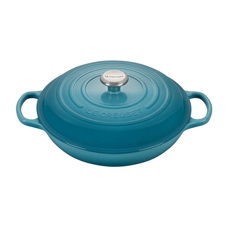 Le Creuset - 3.5 Qt. Signature Braiser - Caribbean