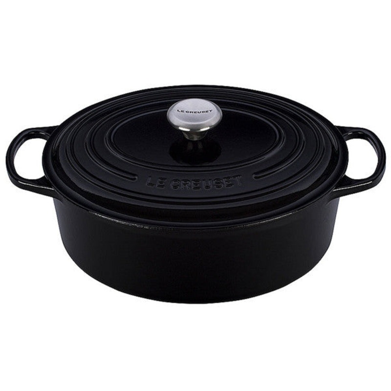 Le Creuset - 6.75 Qt. Signature Oval Oven - Black