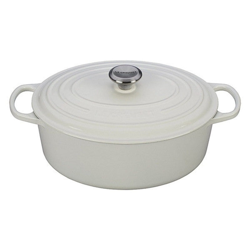 Le Creuset - 6.75 Qt Signature Oval Oven - White