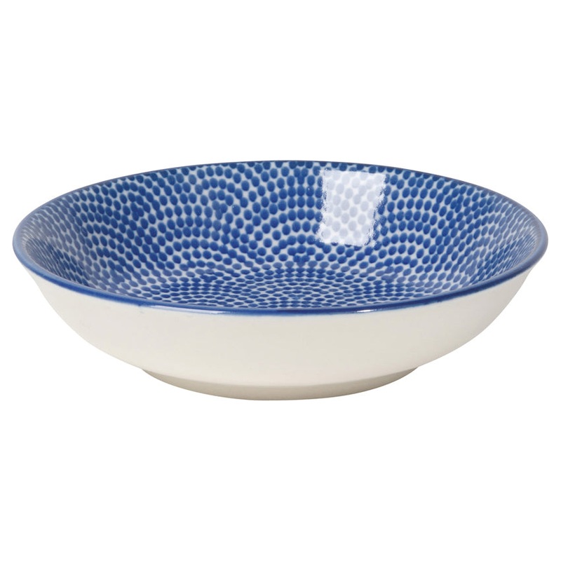 Now Designs Stamped Dipping Bowl - Blue Waves