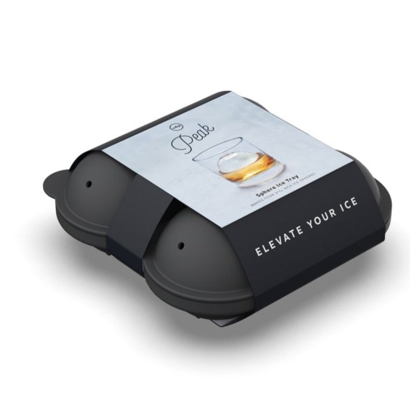 W & P Peak Sphere Ice Mold - Charcoal