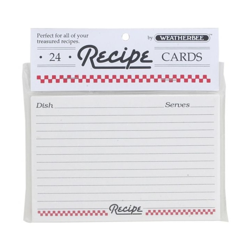 HIC Weatherbee Recipe Cards - 4" x 6"