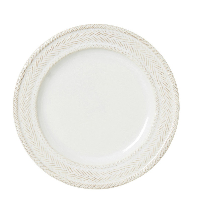 Juliska- Le Panier Whitewash Dessert/Salad Plate