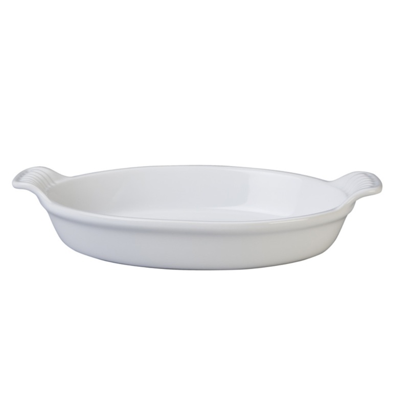Le Creuset - 1.7 Qt. Heritage Au Gratin Dish  - White