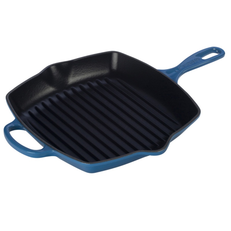 Le Creuset 10.25" Signature Square Skillet Grill - Marseille
