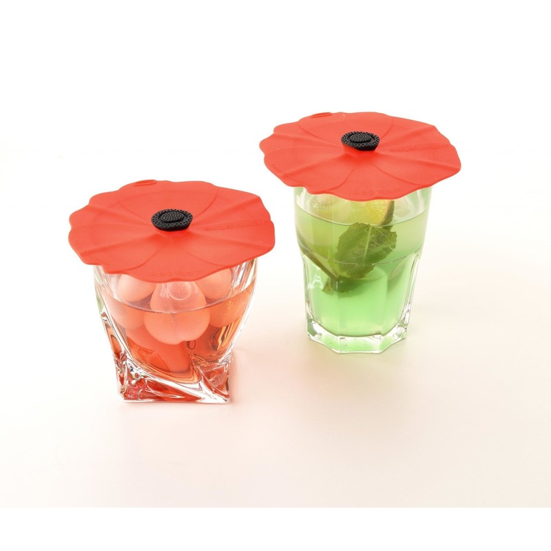 Charles Viancin 4" Drink Covers - Poppy