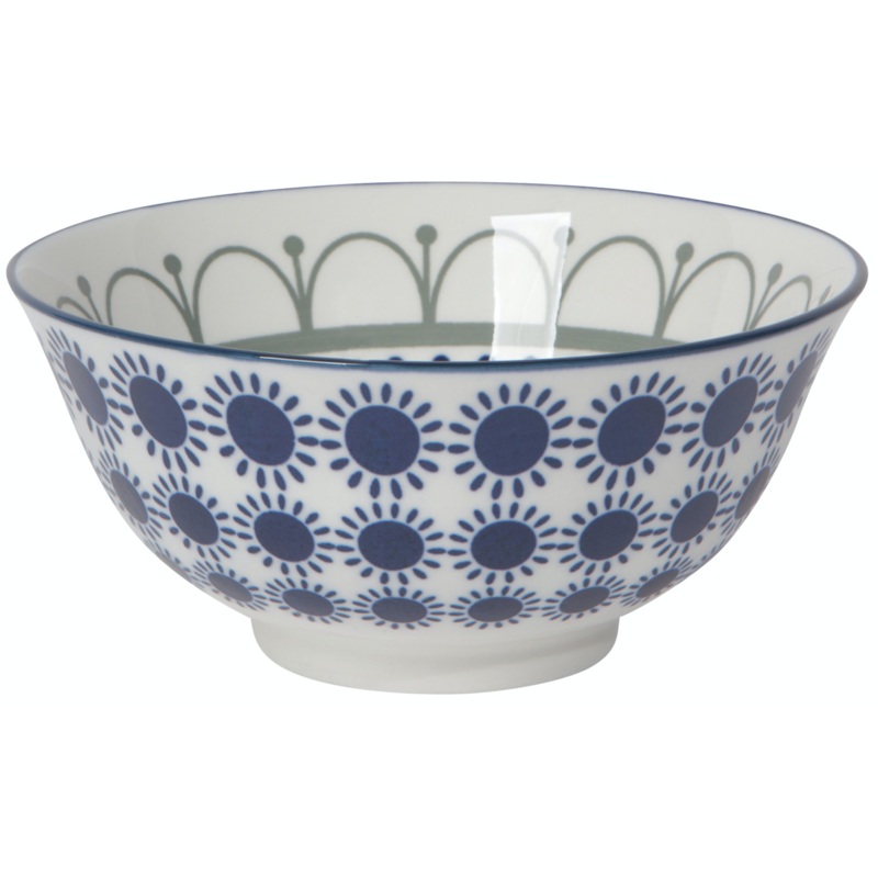 Now Designs 6" Stamped Bowl - Black Navy Sun