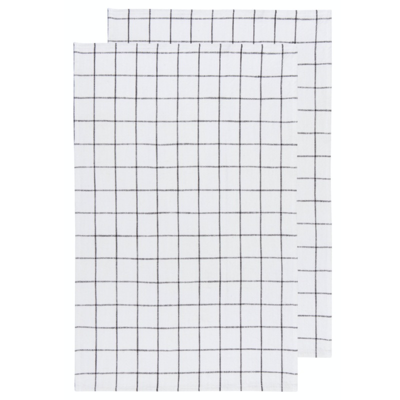 Now Designs Vintage Wash Dishtowels - Black