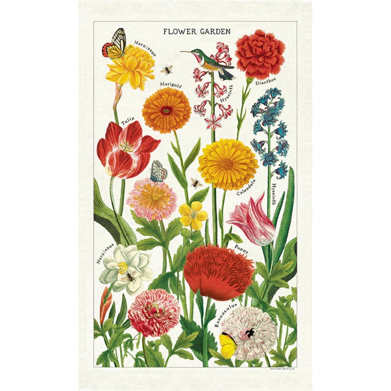 Cavallini & Co. Tea Towel - Flower Garden