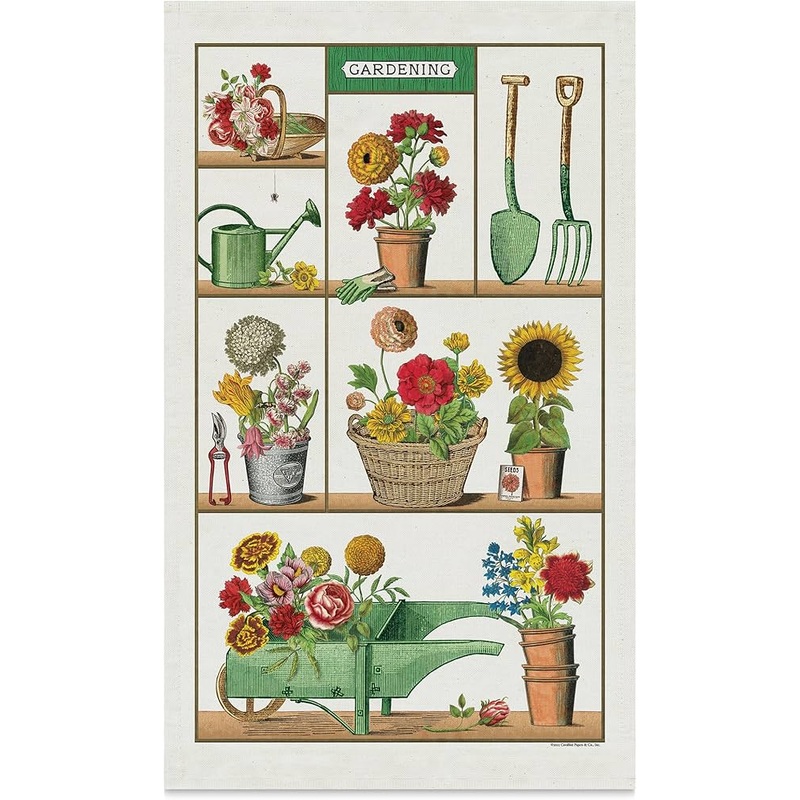 Cavallini & Co. Tea Towel - Gardening