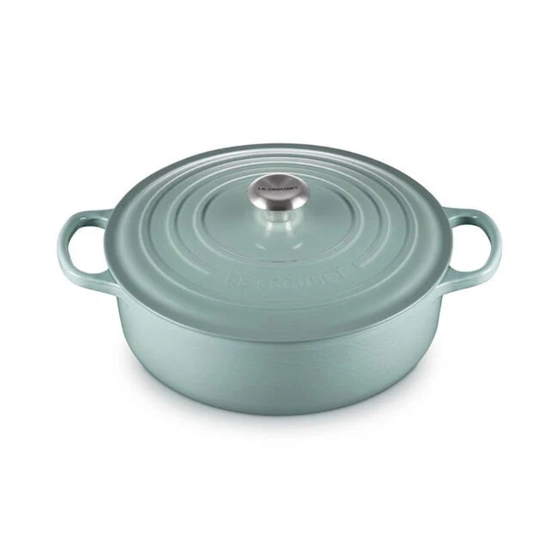 Le Creuset Wide 6.75 Qt Round Oven - Sea Salt (PROMO)