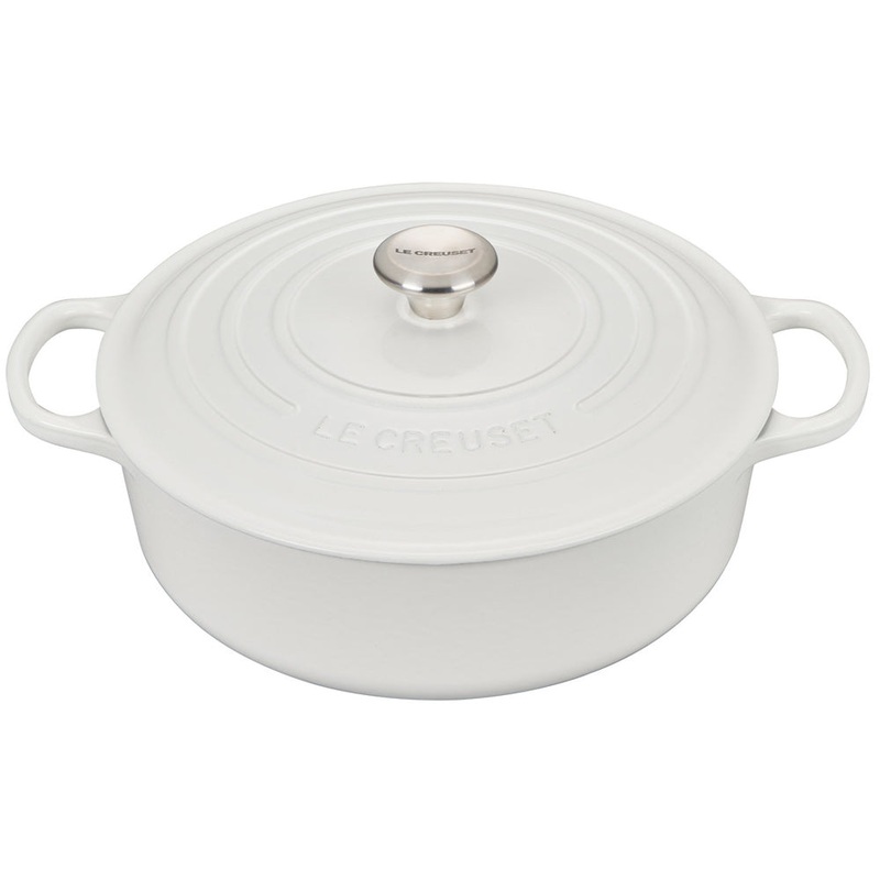 Le Creuset Wide 6.75 Qt Round Oven - White (PROMO)