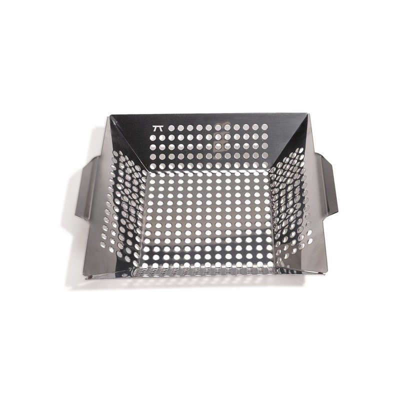 Outset Stainless Steel Square Grill Wok