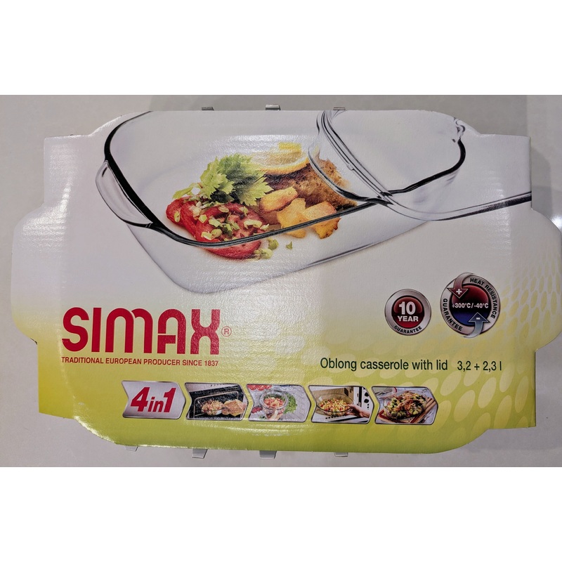 Simax - Rectangular Roaster W/Lid 3.3Qt