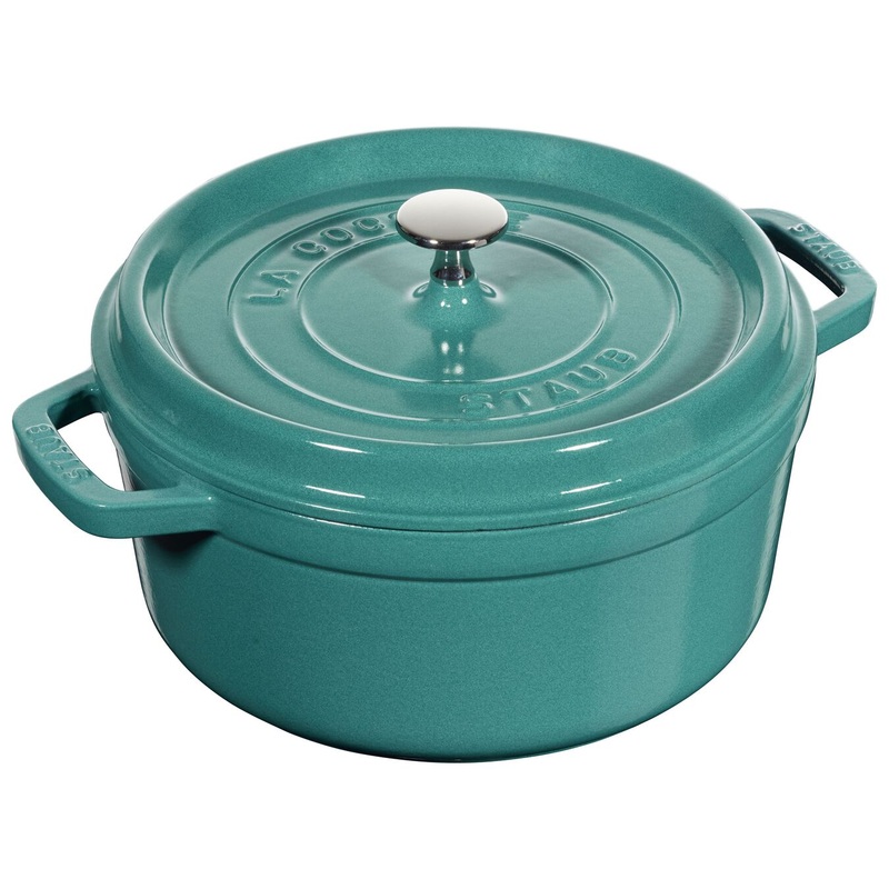 Staub 4 Qt. Round Cocotte - Turquoise
