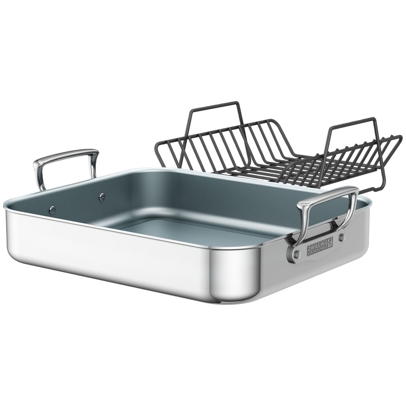 Zwilling - Stainless Clad with Ceramic Nonstick Roasting Pan & Rack (Promo)