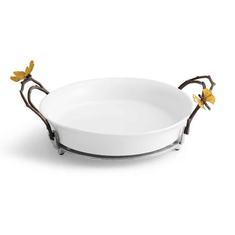 Michael Aram Butterfly Ginkgo Pie Dish