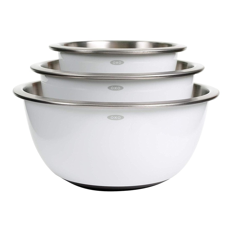 OXO Good Grips 3 Piece Stainless Steel Mixing Bowl Set