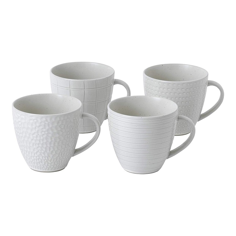 Royal Doulton for Gordon Ramsay Maze Grill Collection Mug, White, Set/4