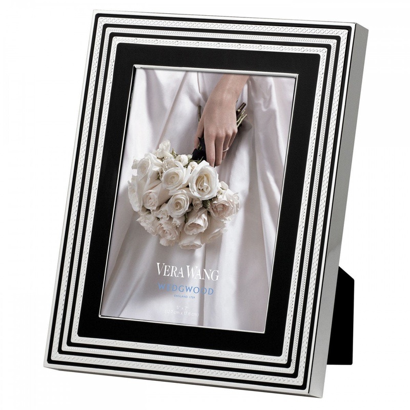 Vera Wang Metalware With Love Noir Picture Frame 5X7