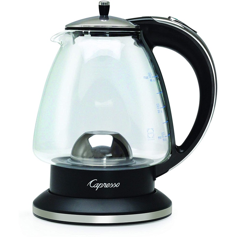 Capresso 240.03 Water Kettle, 48 oz, Polished Chrome and Black