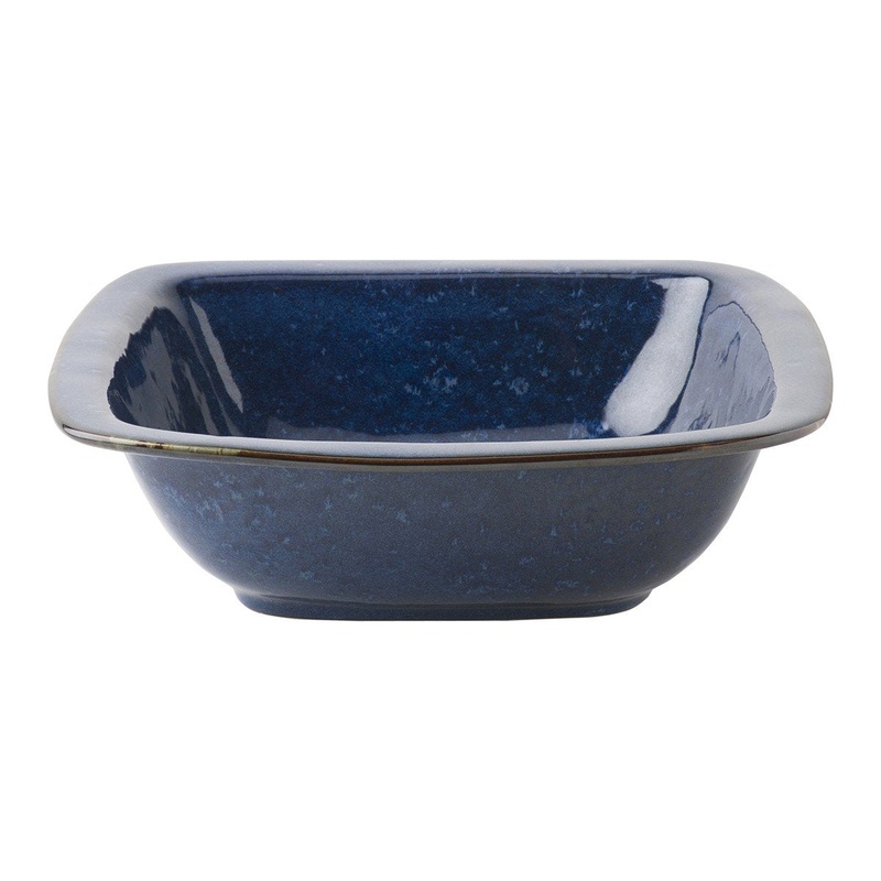 Juliska Rounded Square Serving Bowl Puro Dappled Cobalt