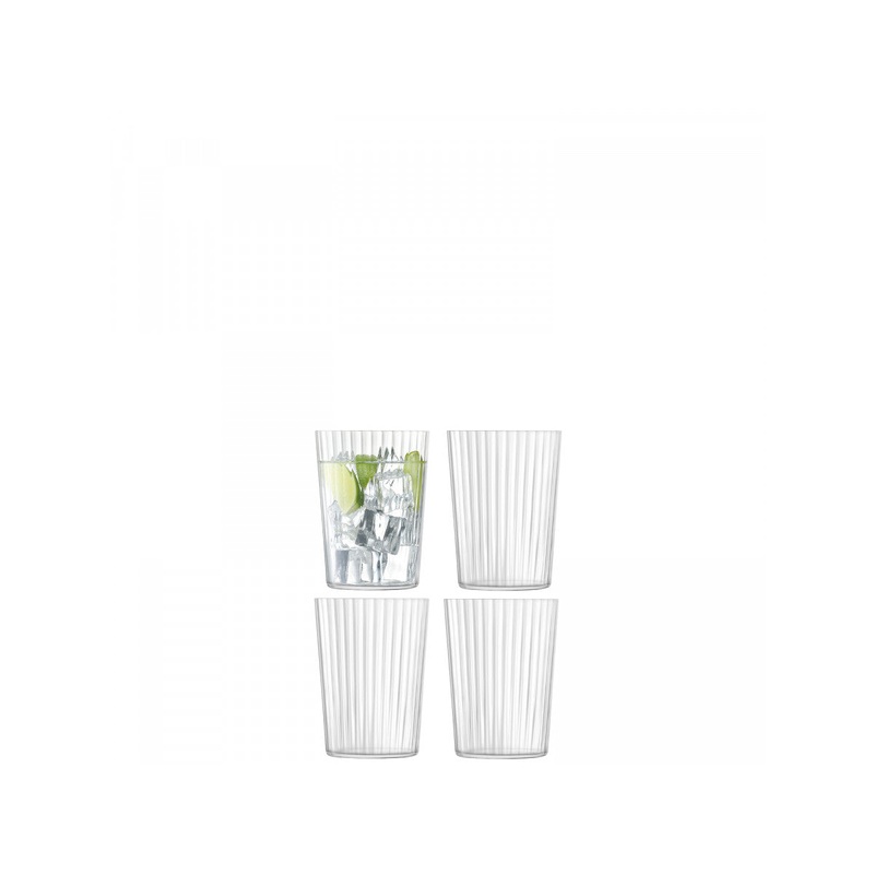 LSA International Gio Line Tumbler 18.9 fl oz., Clear x4
