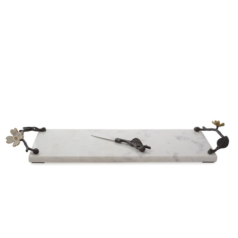 Michael Aram Dogwood Cheese Board with Knife