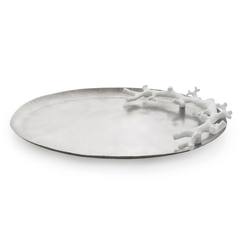 Micheal Aram Ocean Reef Large Platter White