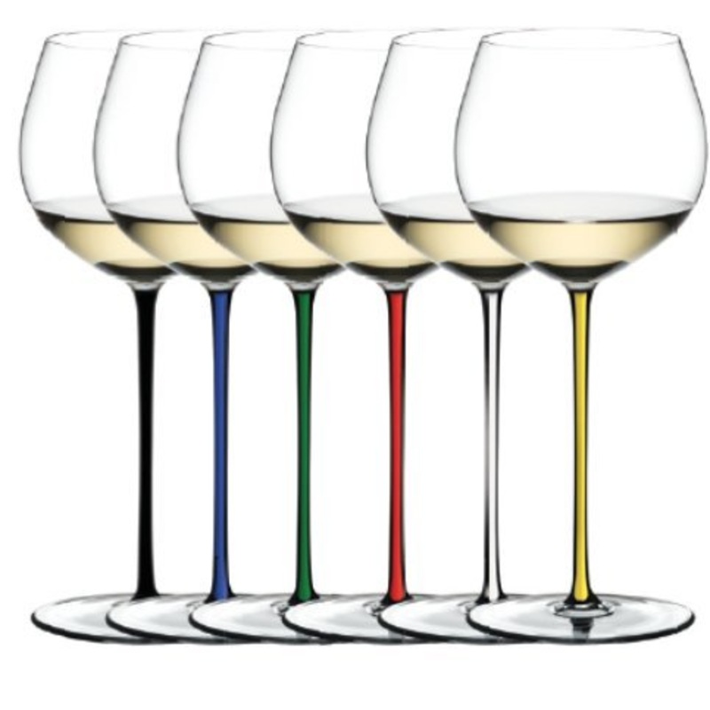Riedel Fatto a Mano Oaked Chardonnay Glass Assorted Set of 6