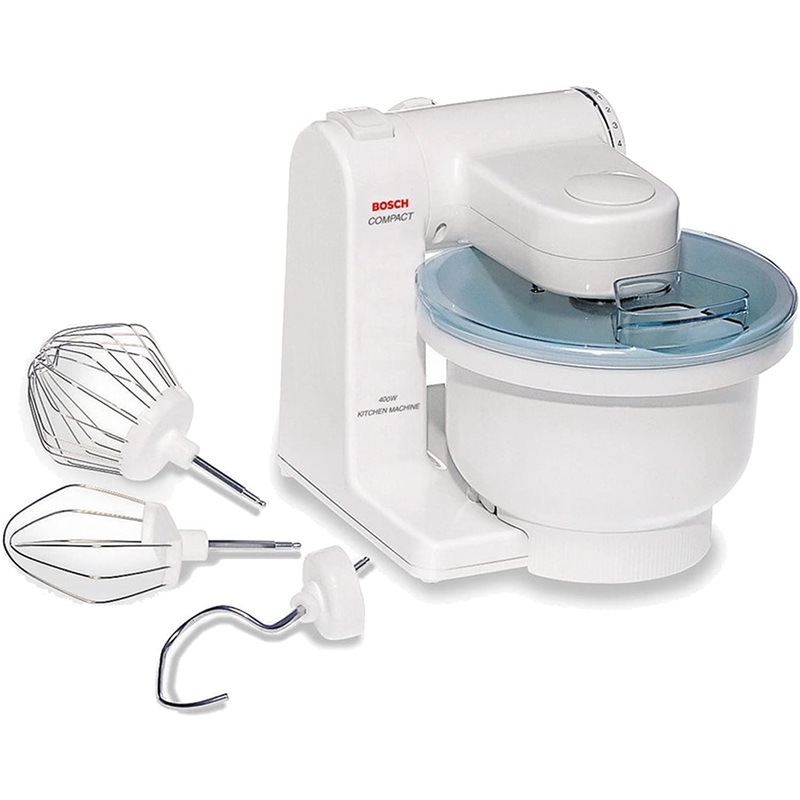 Bosch MUM4405 Compact Tilt-Head Stand Mixer with Pouring Shield, 400 watt, 4 Quart