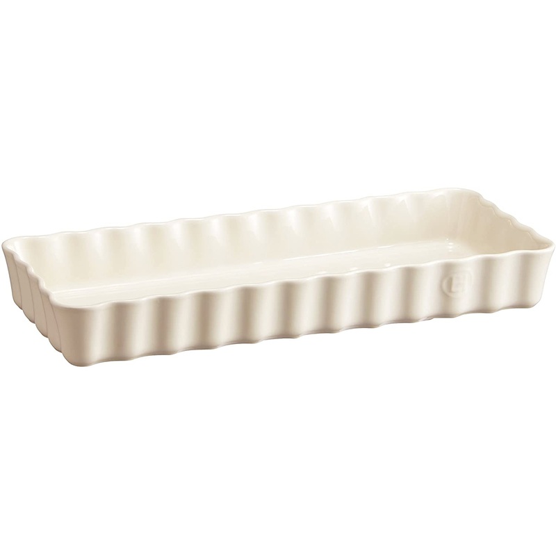 Emile Henry Slim Rectangular Tart Dish, Small 6" x 14" - 1.7 qt
