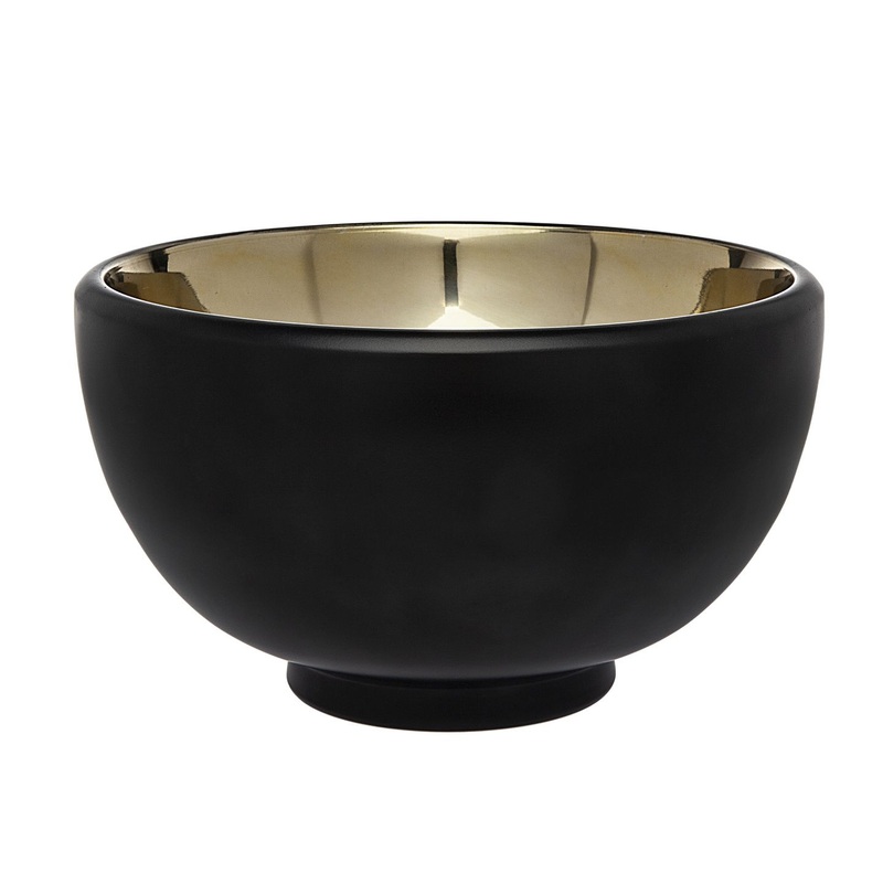 Godinger Nero D'oro Salad Bowl