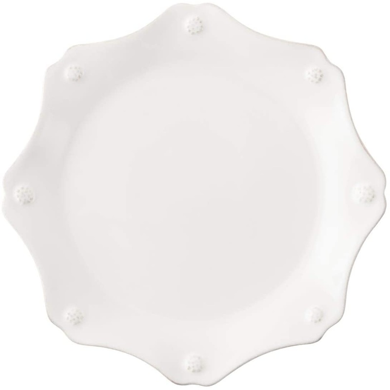 Juliska Berry & Thread Whitewash Scalloped Dessert/Salad Plate