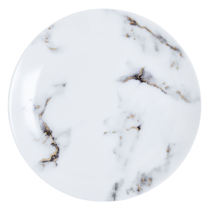 Prouna Marble Venice Fog Salad/Dessert Plate